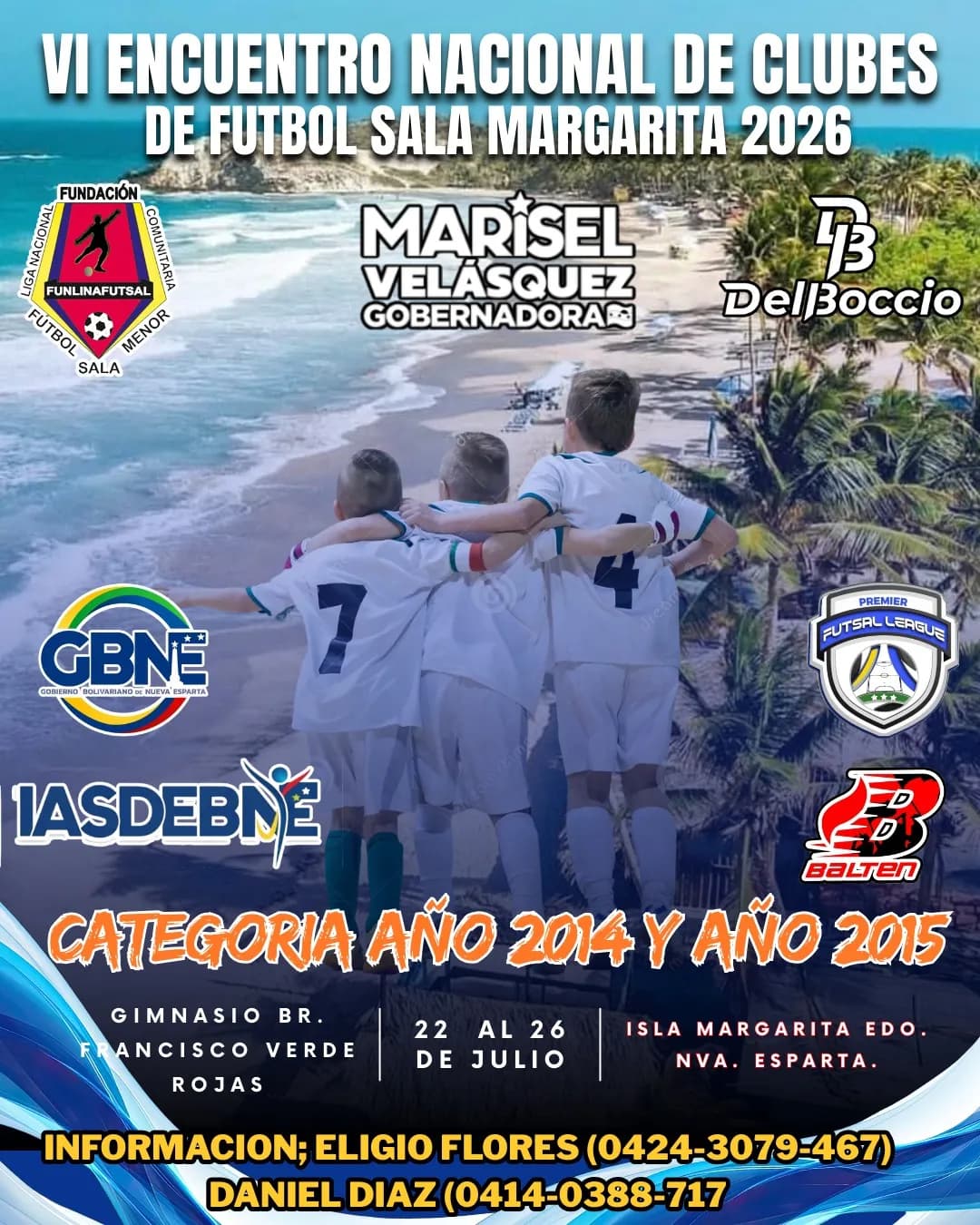 ENCUENTRO NACIONAL DE CLUBES SIMULTANEO CATEGORIA AÑO 2014 Y AÑO 2015 MARGARITA 2026